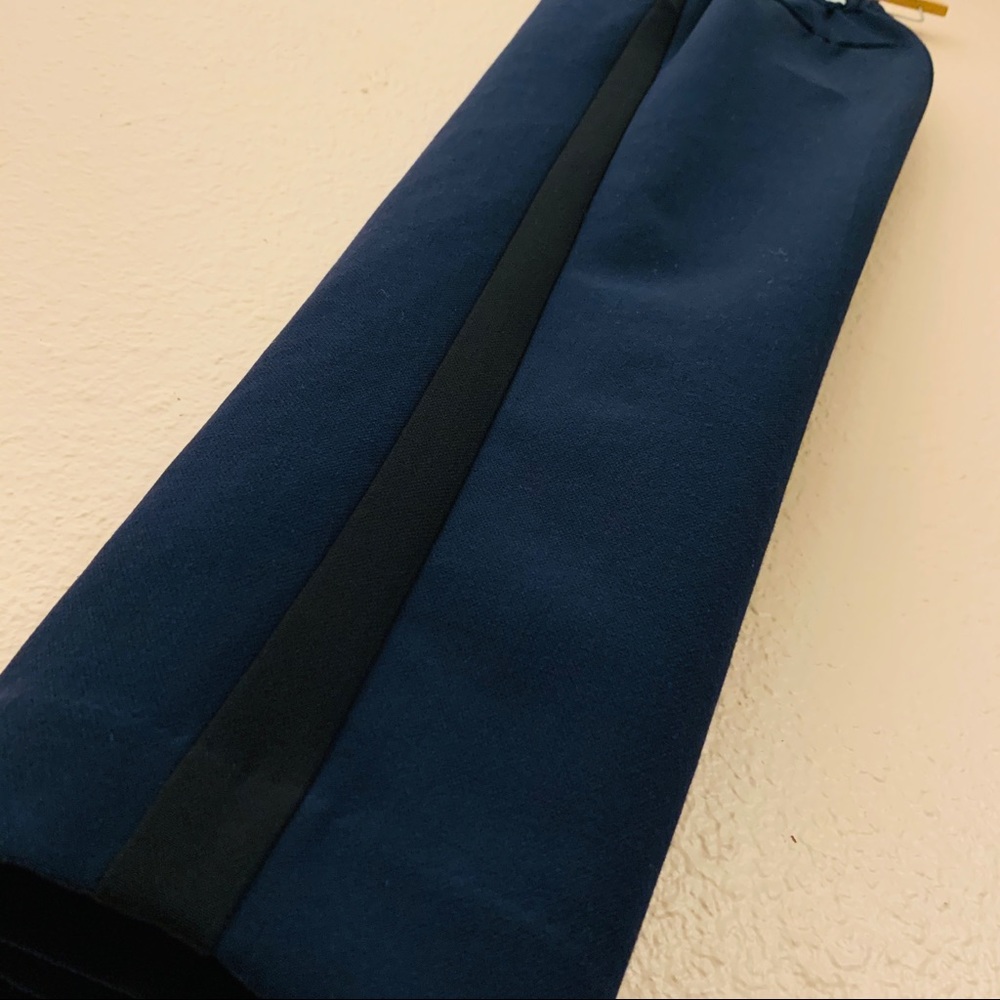 Old Navy Black and Blue Tuxedo Cropped Pant